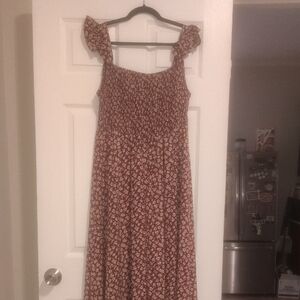 Floral Red Maxi Dress